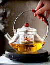 Kung Fu Tea Set Beam Glass Teapot Pottery Stove Tea Water Separation Tea Pot Cooking and Steaming Dual Purpose Tea Kettle