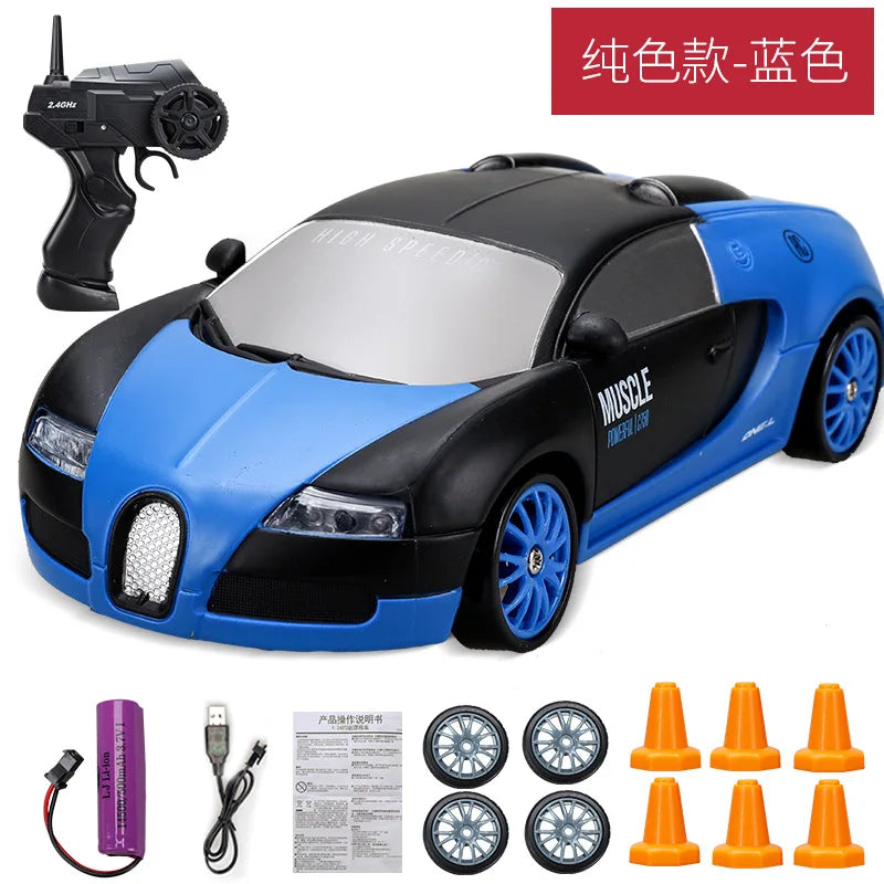 2.4G Drift Rc Car 4WD RC Drift Car Toy Remote Control GTR Model AE86 Vehicle Car RC Racing Car Toy for  Christmas Gifts