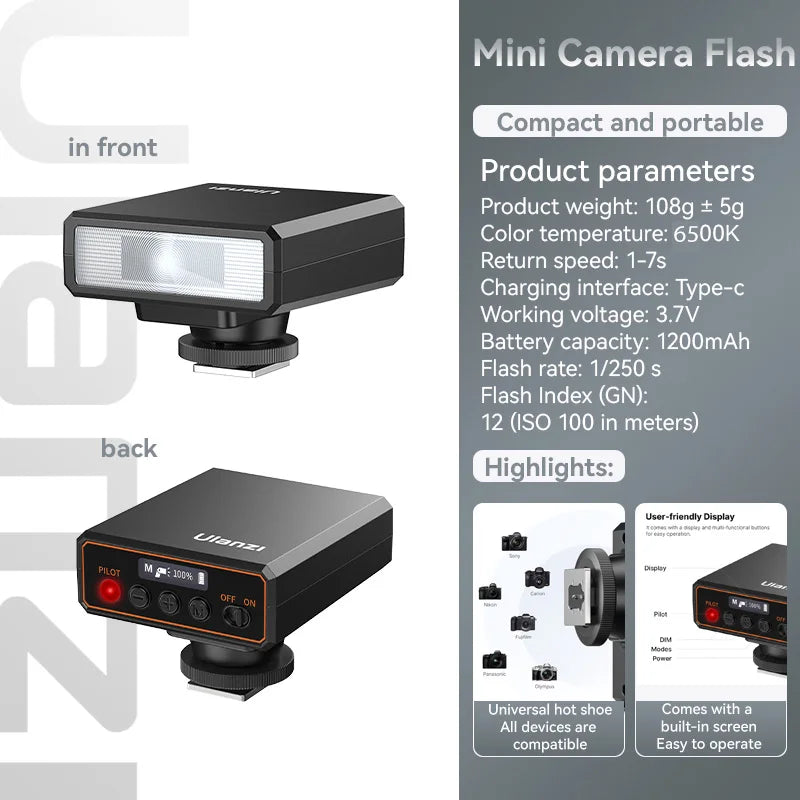 F12 Wireless Flash Trigger – TTL & HSS High-Speed Continuous Shooting for Canon, Nikon, Sony, Fuji, ZV-E10
