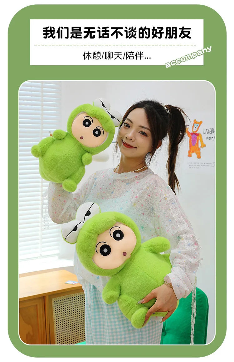 Green Crocodile Plush Toy Soft Cuddly Throw Pillow
