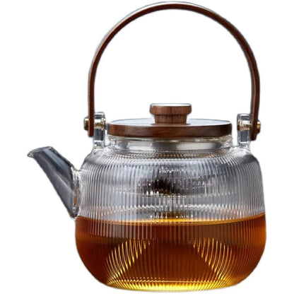 Dual-Purpose Boiling Water Glass Teapot