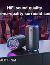 Portable Bluetooth Speaker Double Diaphragm Wireless Subwoofer Waterproof Outdoor Sound Box Stereo Music Surround