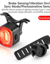 Smart Brake Sensing Bike Taillight IPX6 Waterproof Type-C Synchronized Bicycle Rear Light MTB Road Cycling Tail Light