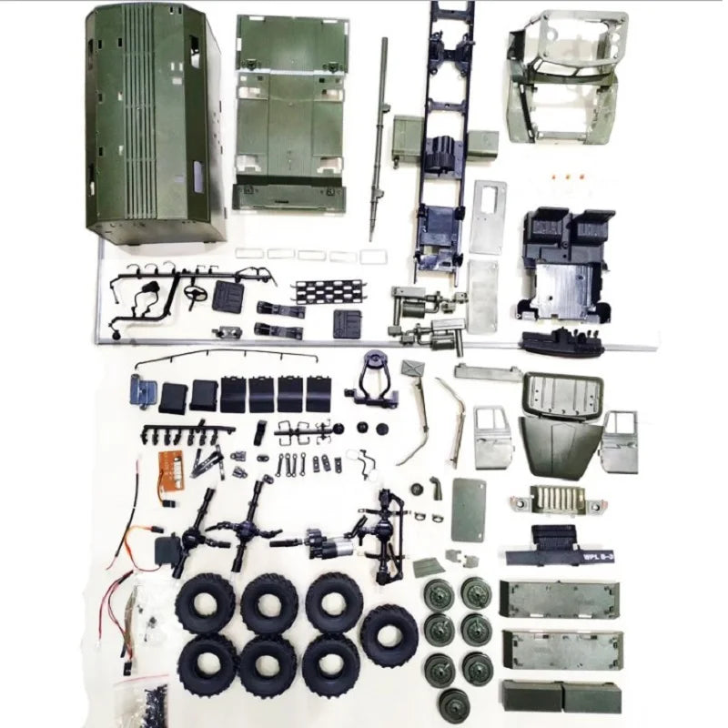 1 to 16 Scale 6 Wheel Drive Remote Control Military Truck