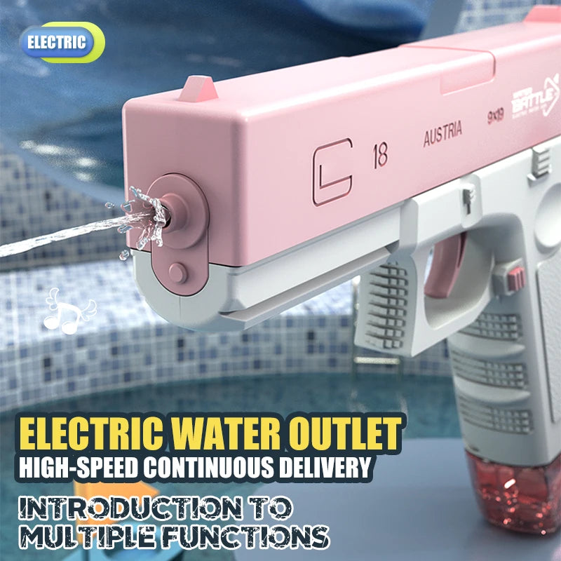 Electric M416 Water Gun with Full Automatic Shooting – Rechargeable Summer Outdoor Water Blaster