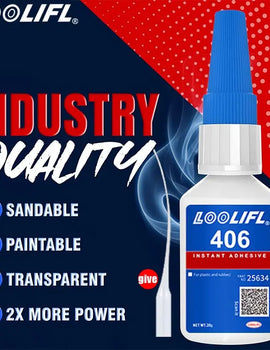 406 Instant Glue, Cyanoacrylate, Super Glue, 5 seconds fast drying, for toys crafts shoes paper fast repair,1-3pcs，20ml