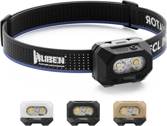 800 Lumen Rechargeable LED Headlamp With Adjustable Angle