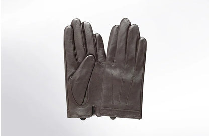 Spring Gloves Men Real Leather Gloves Touch Screen Black Real Sheepskin Thin Warm Driving Gloves