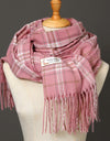 Autumn Winter Warm Cashmere Scarf Dot Pattern Long Tassels Women Thicken Wrap Shawl Lady muffler Wool Pashmina
