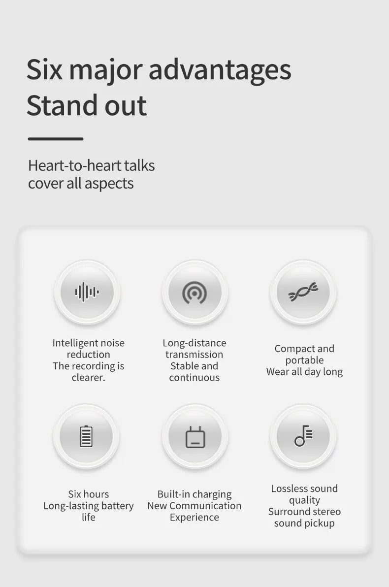 Wireless lavalier microphone/portable charging case microphone/audio and video recording iPhone Android computer live game