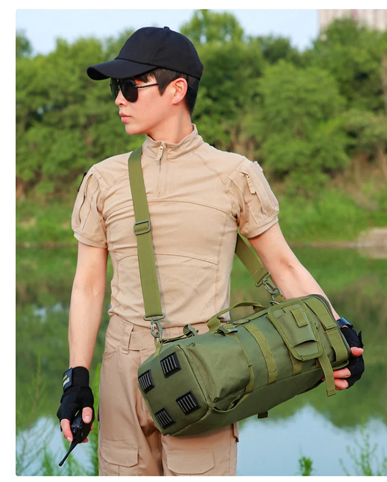 Large Capacity Fishing Gear Storage Backpack Fishing Bag Wet Dry Separation Splash-proof LUYA Bag Hiking Fishing Camping Packs