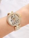 Leopard Head Women's Watches Diamonds Quartz Fashion Personality Ladies Jewelry Temperament Bracelet Watch