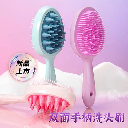 Shampoo Brush Head Scalp Massage Comb Hair Washing Comb Body Massage Brush Bath Shower Brush Salon Hairdressing Tool