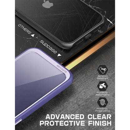 UB Style Premium Hybrid Protective Bumper Case For iPhone 14 (2022)/For iPhone 13 (2021) 6.1" Clear Back Cover Case