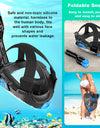 Full Face Snorkel Mask with Latest Dry Top Breathing System Detachable Camera Mount for Adults Panoramic View Anti-Leak Anti-Fog