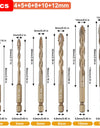 Hex Masonry Drill Bits 1/4 Shank Titanium Steel Metal Cross Drill For Glass Ceramic Concrete Brick Hard Drill Bit Tool