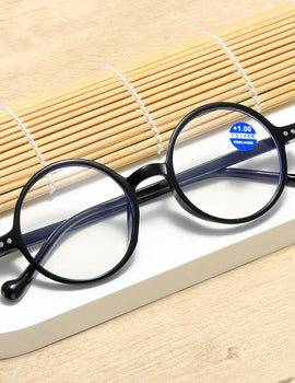 Fashion Reading Glasses Clear Lens Vintage Round Eyewear Hyperopia Presbyopia Reading Eyeglasses +1.0 +1.5 +2.0 +2.5