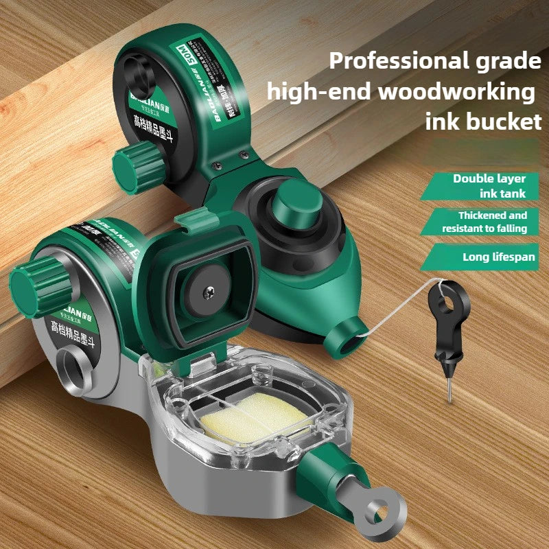 Portable Scribes Ink Draw Line Marker Ink Marker Construction Carpenter Tools Hand-Operated Measuring Tools