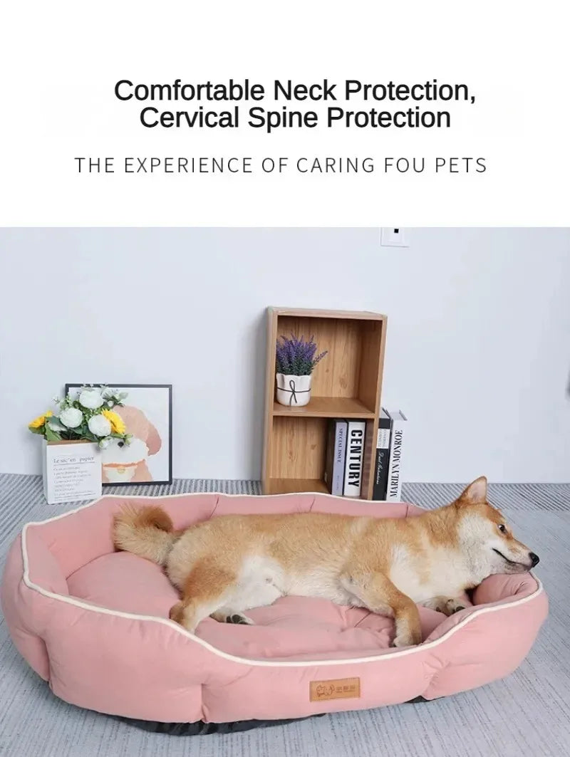 Fluffy Plush Pet Sofa Bed Cushion for Dogs and Cats