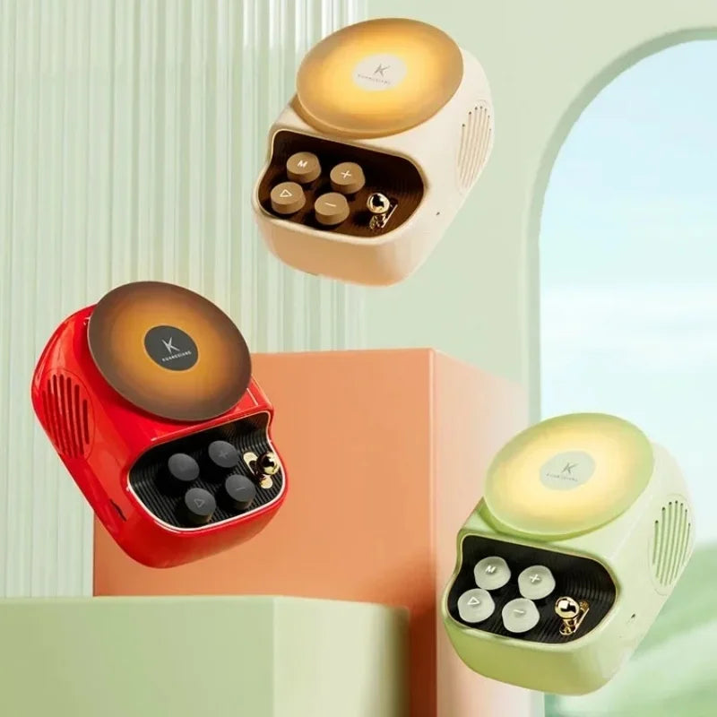 Aromatherapy Night Light Creative Mini Atmosphere Wireless Bluetooth Speaker Desktop High Sound Quality Ornament Bass Cannon