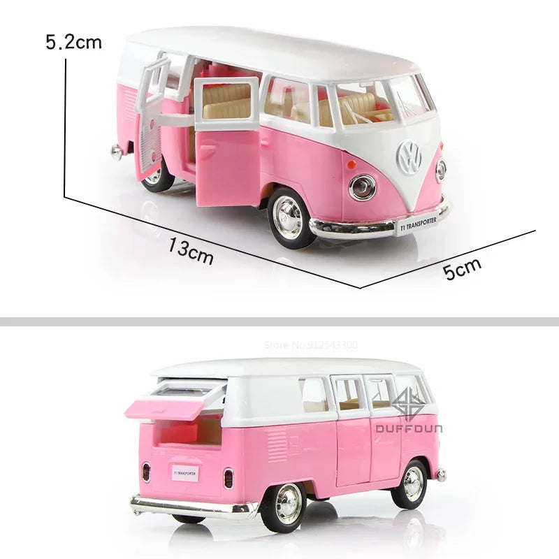 1/36 Diecasts Volkswagen Miniature Cars VW T1 Bus Toys Alloy Diecasts Scale Metal Collection Cars Models Vehicles s Toy Cars