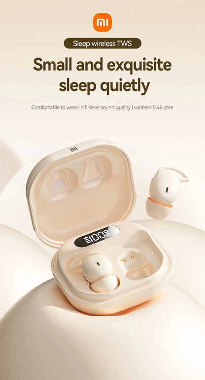 XIAOMI M72 New Wireless Sleeping Earbuds Mini Bluetooth5.4 Touch Cotrol In Ear Headphone comfortable Noise Reduction Headset