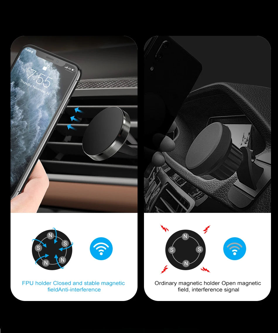Car Phone Holder Mount Air Vent Smartphone Mobile Stand Bracket Cell Support in Car For iPhone Xiaomi Mi Samsung LG