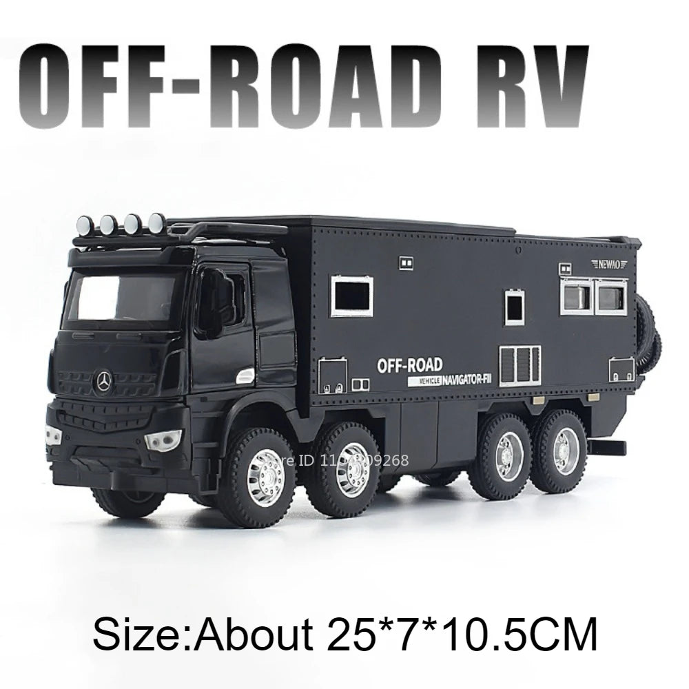 1:24 NOMADISM Raptor F150 RV Alloy Model Car Toy Metal Diecast Miniature Off Road Vehicle Models Sound Light Toys For Gifts