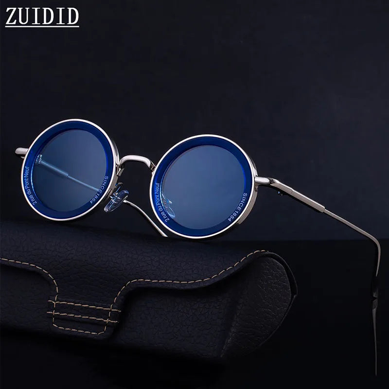 Round Steampunk Sunglasses With UV400 Protection