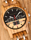 Wood Watch Zebra Multifunctional Luminous Lettering Custom
