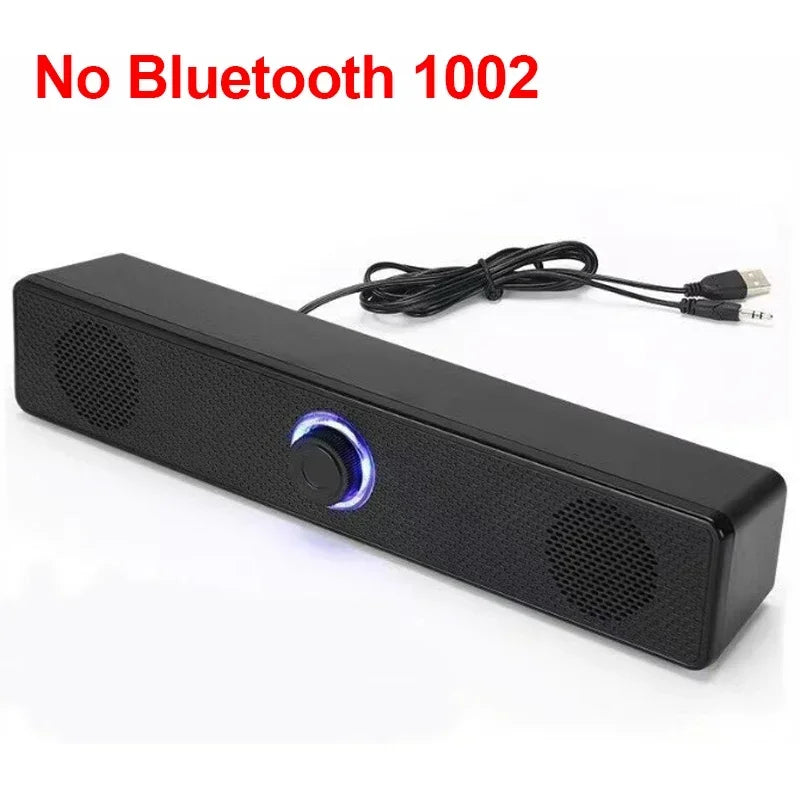 PC Soundbar Wired and Wireless Bluetooth Speaker USB Powered Soundbar for TV Pc Laptop Gaming Home Surround Audio System