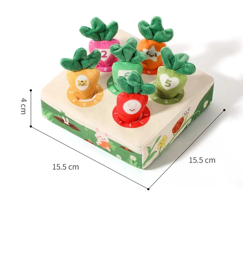 Toys 0 12 Month Tissue Box Pull Out Radish Toy Games s Fine Motor Skills Toys Montessori Early Learning Sensory Toy