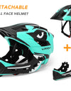 Detachable Full Face Bike helmet 's Sports  Cycling mtb Motorcycle Skateboarding Roller Skating Helmet