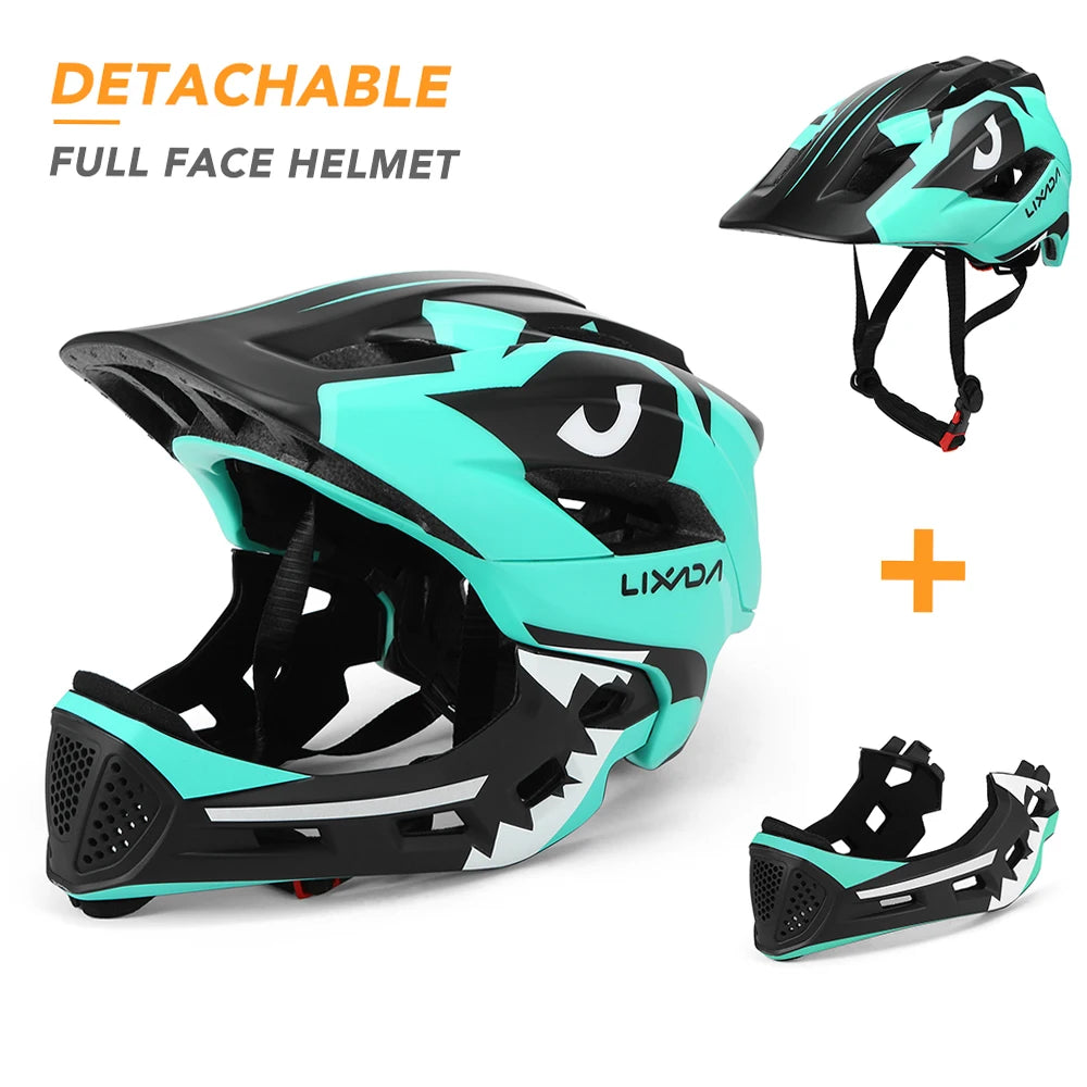 Detachable Full Face Bike helmet 's Sports  Cycling mtb Motorcycle Skateboarding Roller Skating Helmet