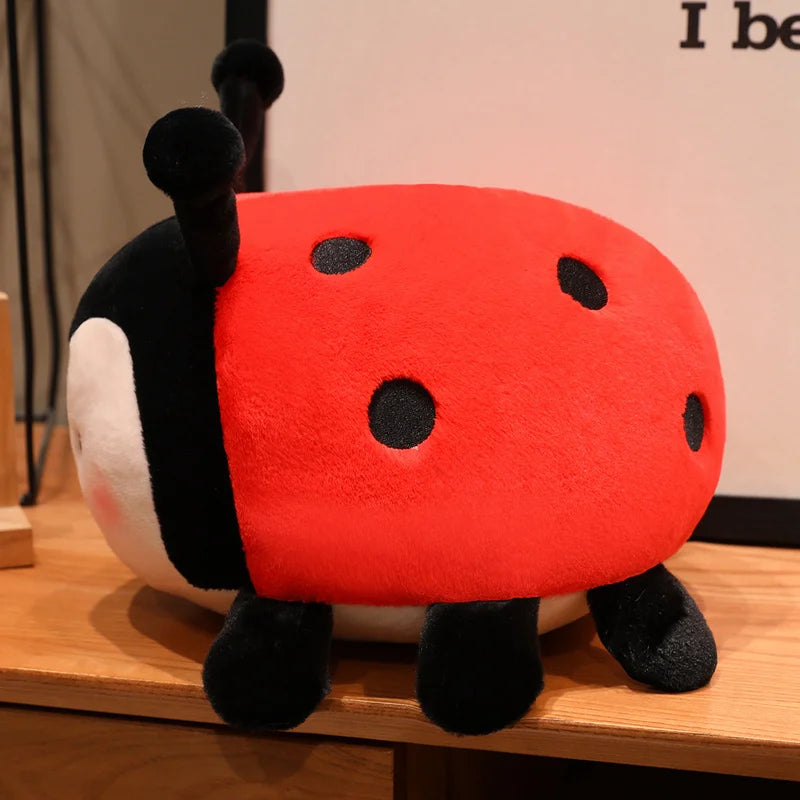 Cute Ladybug Plush Stuffed Animal Soft Insect Pillow