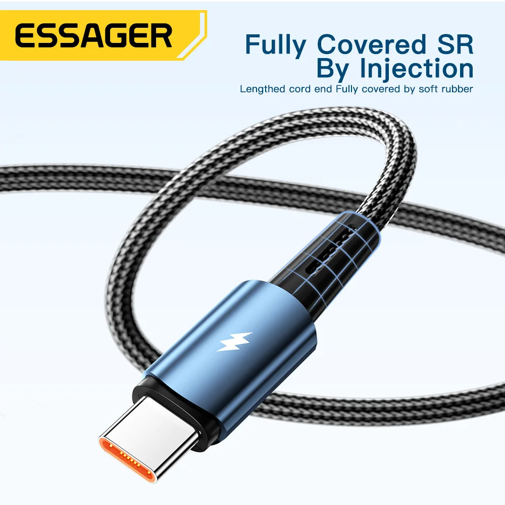 120W USB-A to Type-C Super Fast Charging Cable (6A)