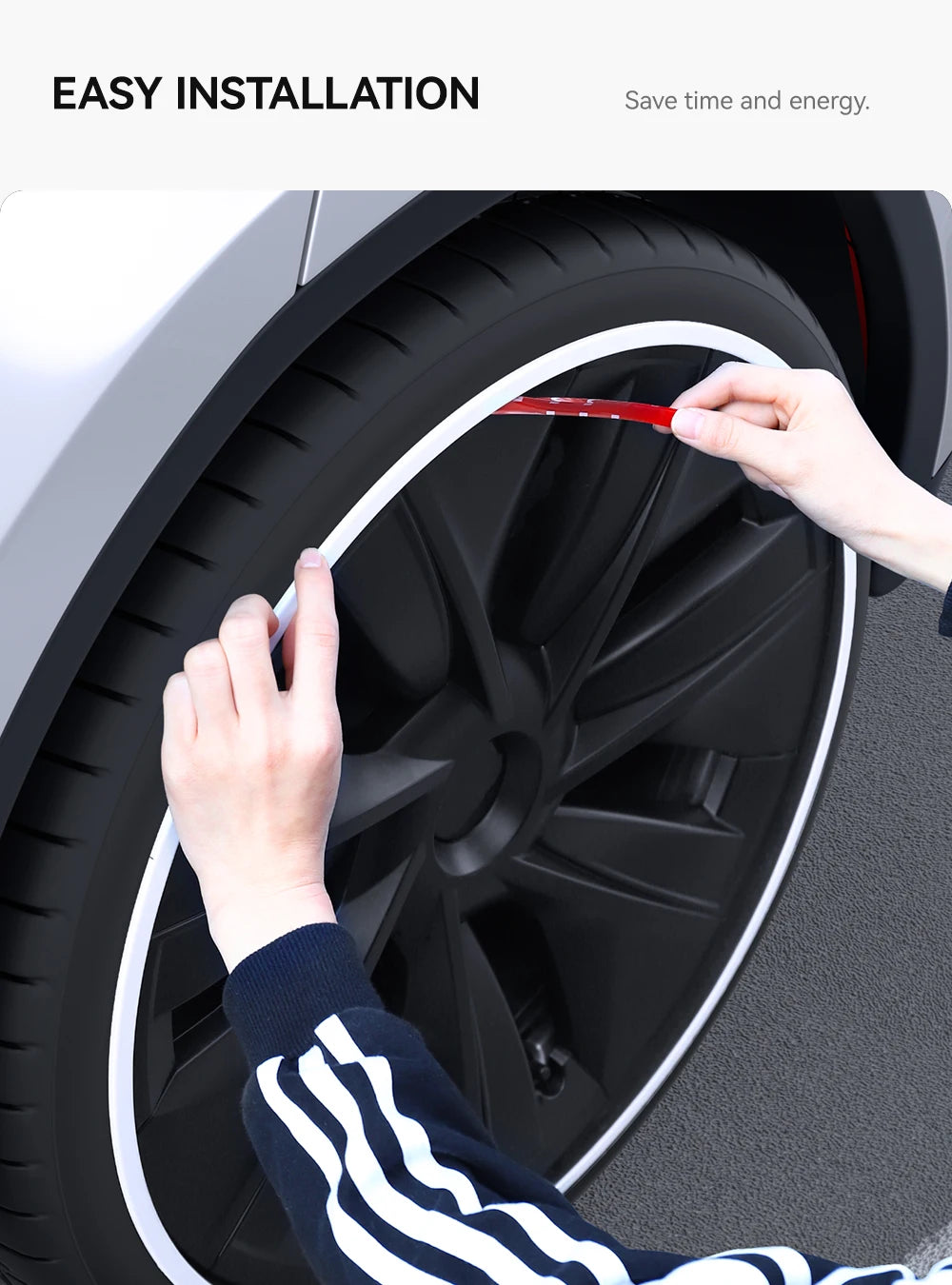 Wheel Hub Protection Ring Rim Cover for Tesla Model 3 and Model Y 2019 2025 19 to 20 Inch High Performance