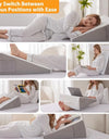 Multi-Purpose Wedge Pillow Soft Memory Foam Top Triangle Pillow Body Positioners For Leg Elevation Pillow With Removable Cover