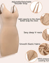 Women V Neck Full Slip Shapewear Push Up Waist Trainer Bodysuits Tummy Control Butt Lifter Under Dress Corsets