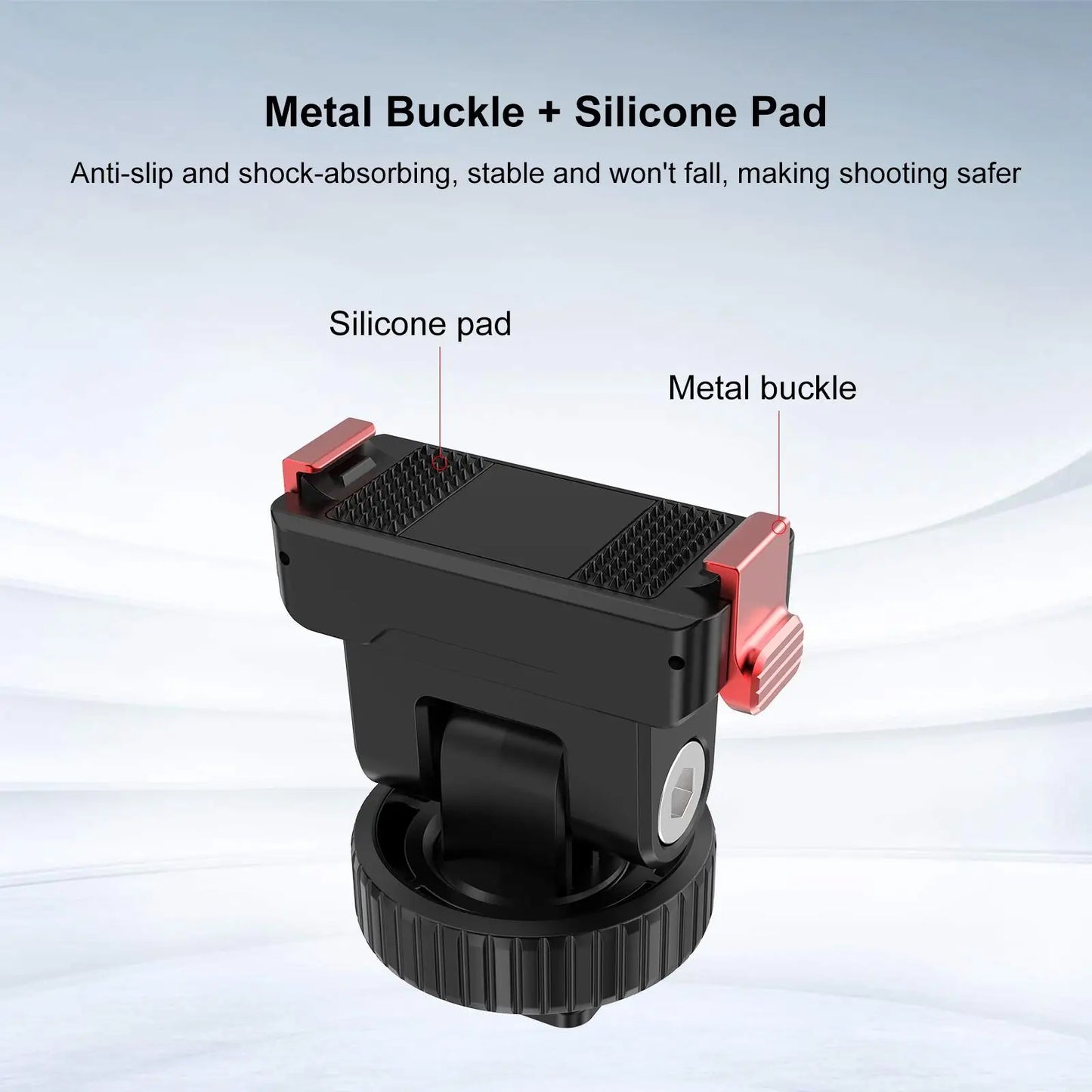 Magnetic Quick Release Camera Mount with Cold Shoe and Quarter Inch Screw Hole
