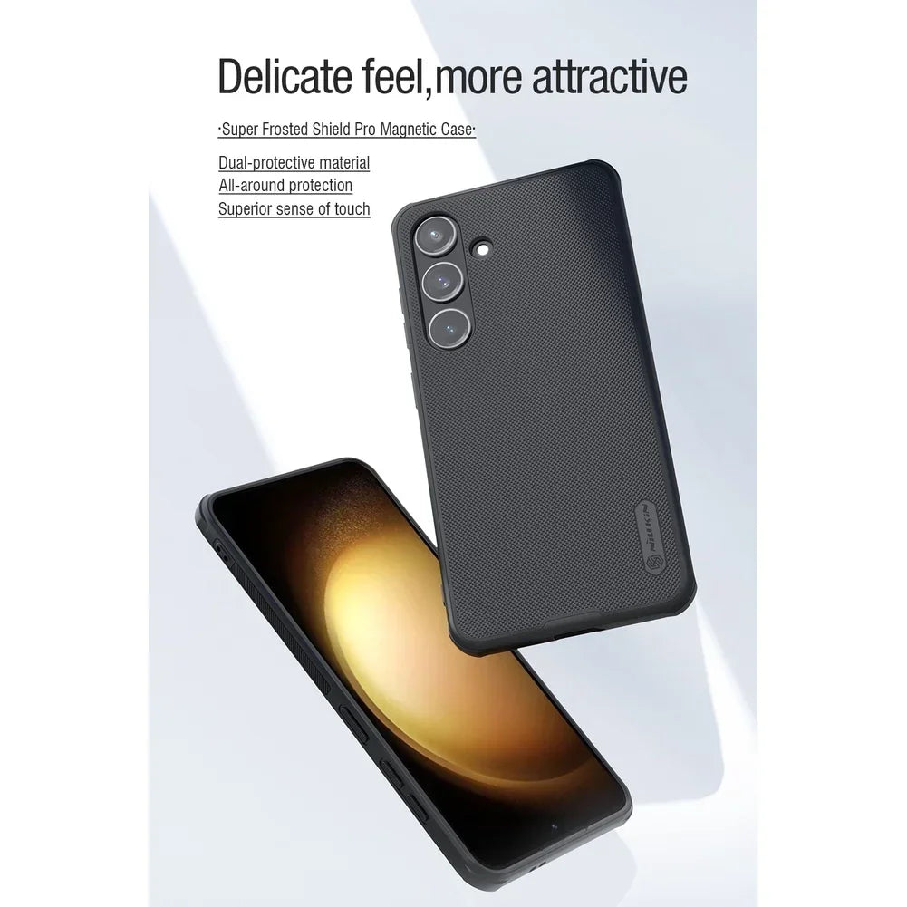 Magnetic Super Frosted Shield Pro For Samsung Galaxy S24 Case Ultra Thin Matte  Anti Fingerprint Shockproof Back Cover