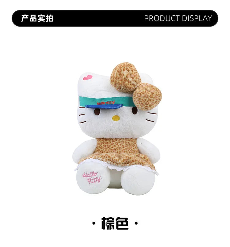 Sanrio 60cm Kawaii Print Hello Kitty Plush Toy Kt Cat Big Stuffed Doll Cartoon Cute Baby Kids Birthday Gift Room Decor
