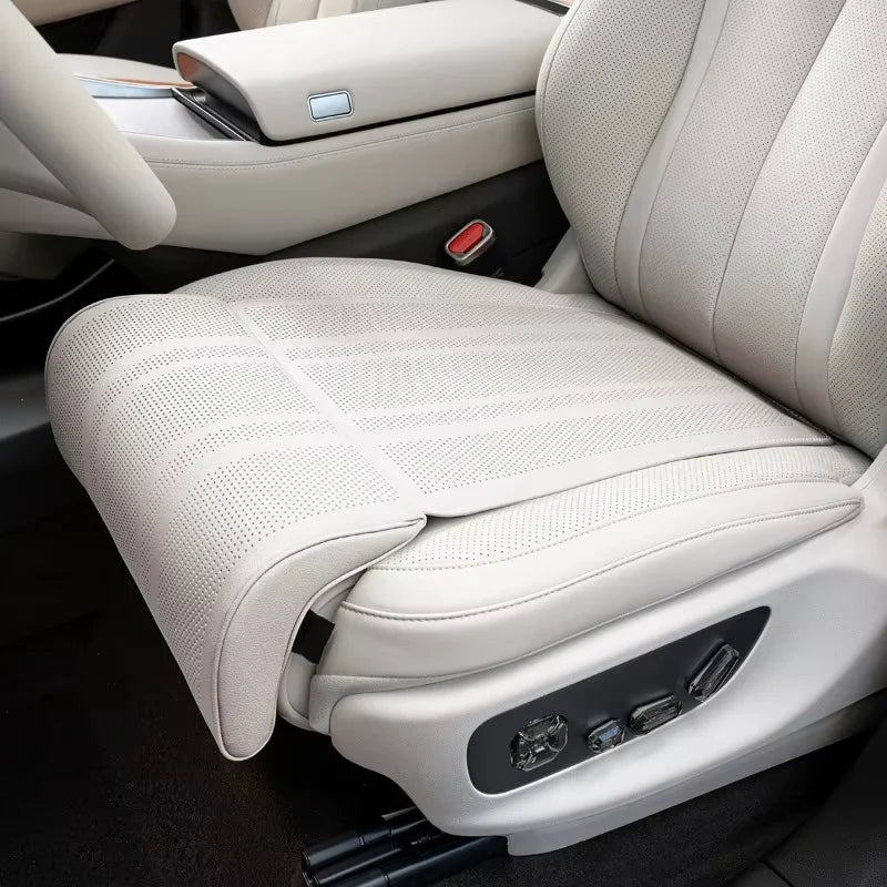 Car Seat Extended Footrest Driver and Passenger Leg Rest Universal Car Seat Cover Leather Breathable Non-slip Cars Seats Cover