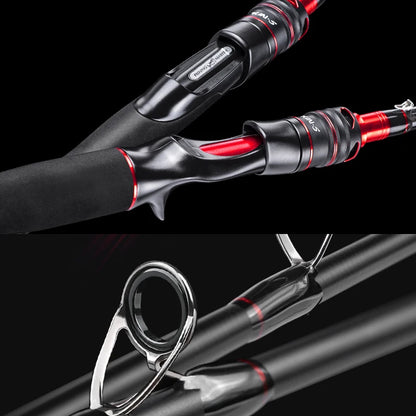 Fishing Rod 1.8m 2.1m 2.4m 3sections 66-86cm Spinning Rod Carbon Fiber Fishing Lure Rod Baitcasting Rod Fishing