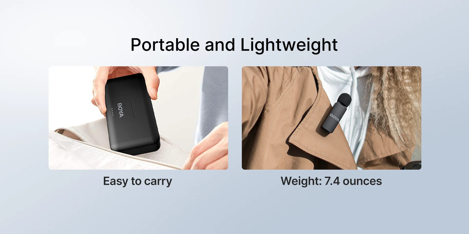 BY-V4 Wireless Lavalier Microphone for iPhone 15/16 Series Type C Smartphone 4-Channel Lapel Mic for Youtube Recording Vlog