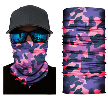 Camouflage Mountaineering Neck Scarves Outdoor Riding Windproof Mask Summer Sun Protection Headscarf