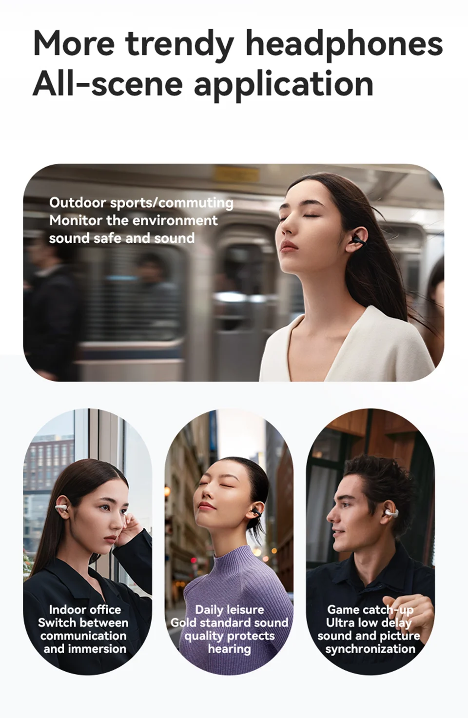 Z50S Open Ear Air Conduction TWS Earphones Bluetooth Wireless Headset Choice Flash-sale Sports Waterproof Ear Clip Earbuds