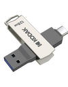 Kodak Type C Pendrive USB 3.2 Metal USB Flash Drive 128GB 64GB 32GB 256GB HDD 2 in 1 U-disk for Keys Smartphone Laptop Desktop
