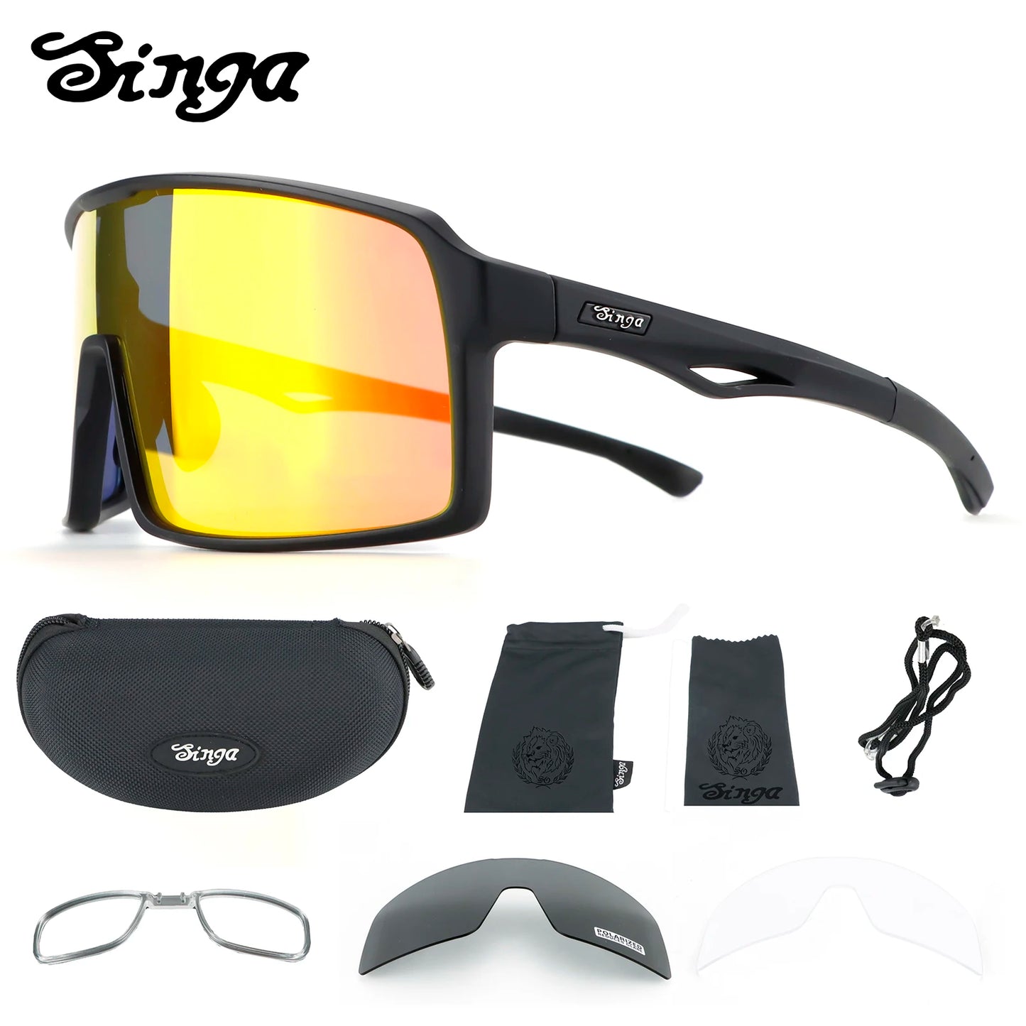 Photochromic Cycling Sunglasses UV400 Sports Bike Eyewear