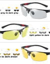Aluminum Frame Polarized Sunglasses for Men Photochromic Day and Night Vision Driving Glasses